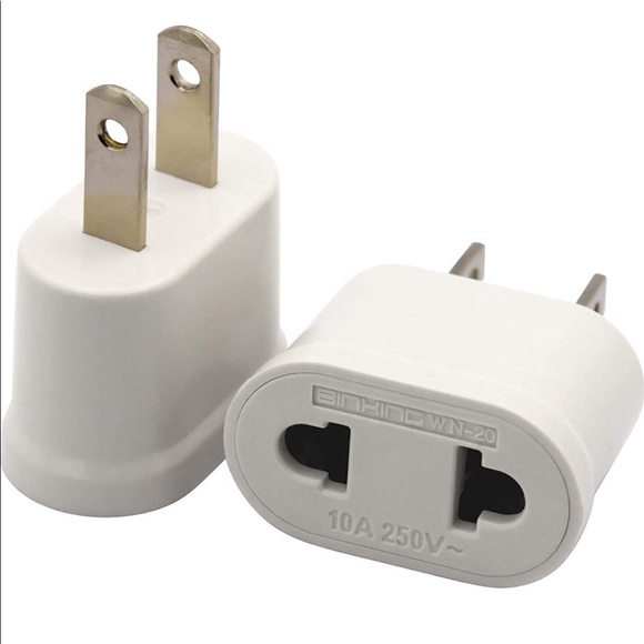 6Pcs EU/Asia to USA Outlet Adapter Power Converter - Picture 2 of 5